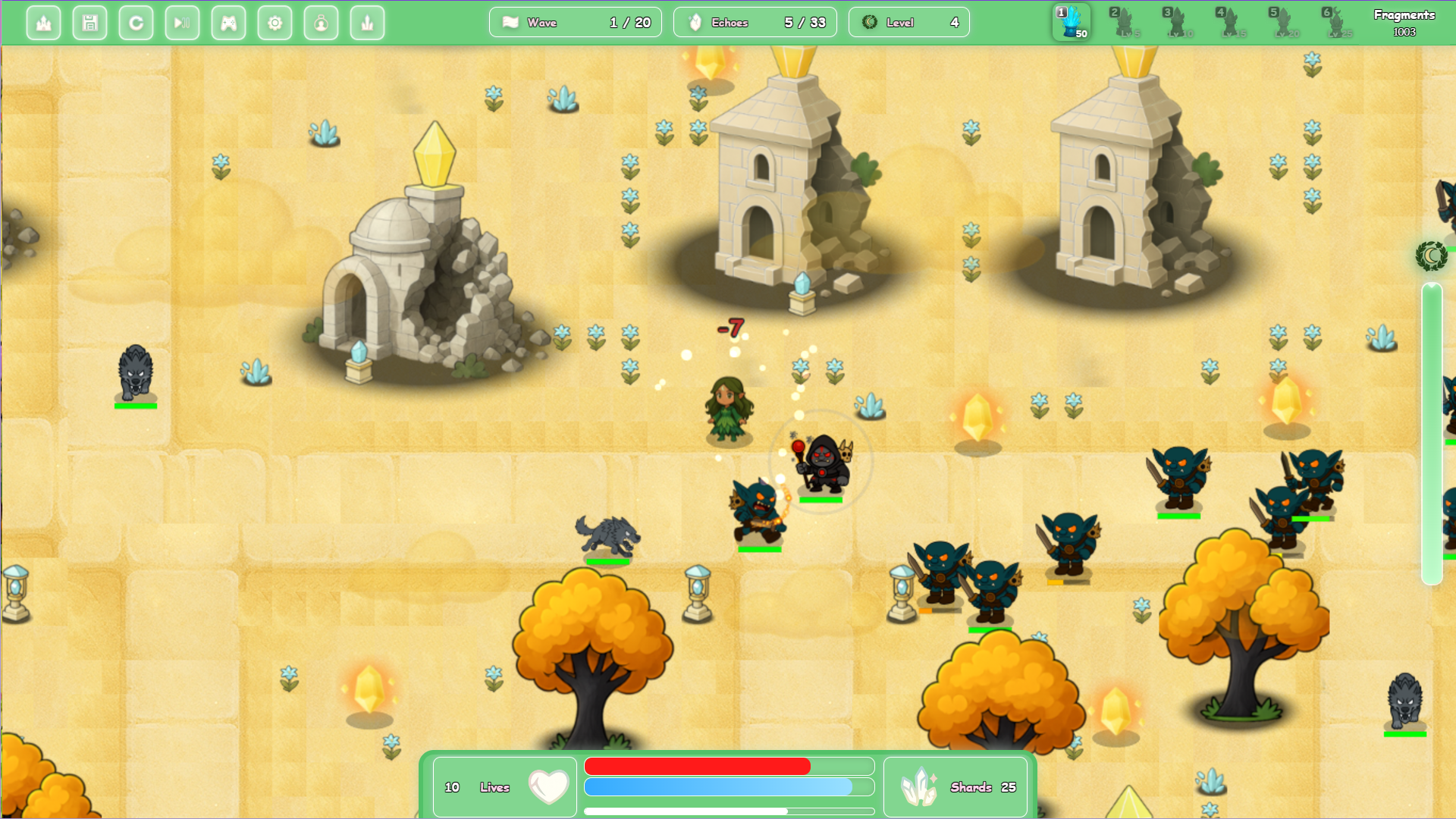 Moonlight Lands gameplay screenshot