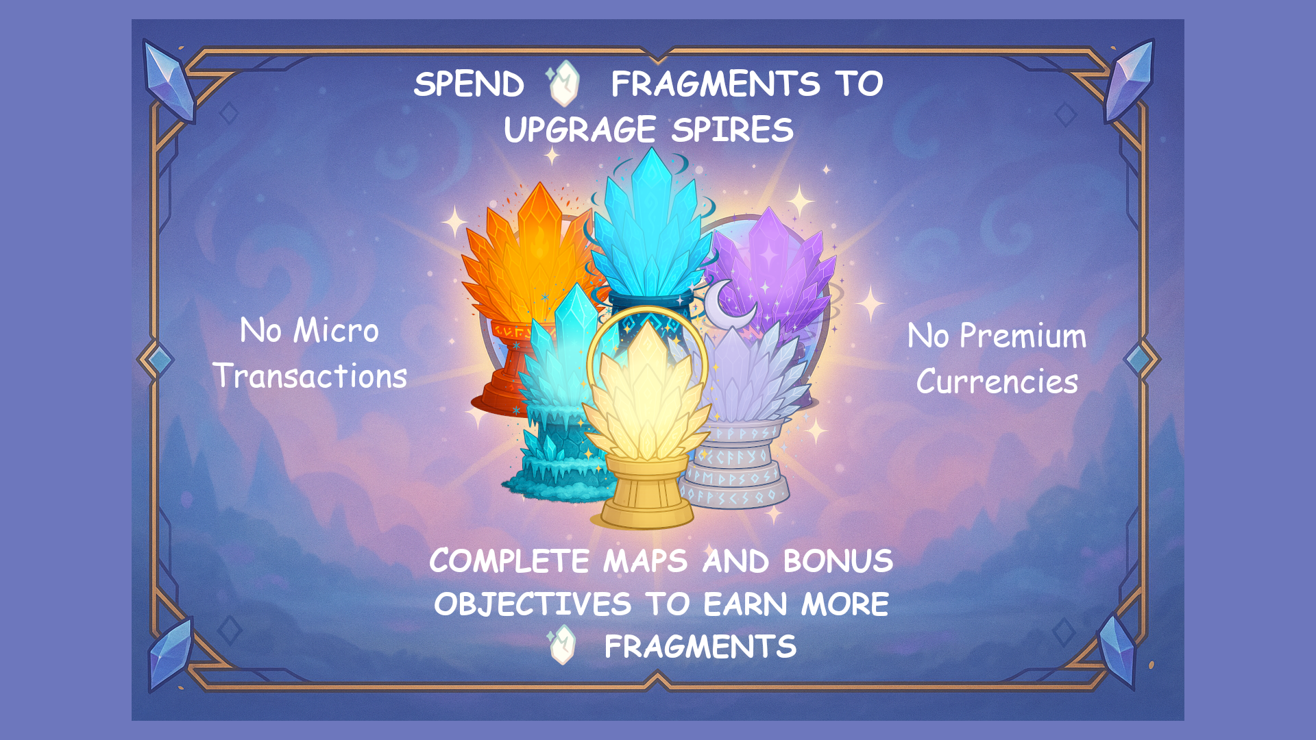 Crystal spires gameplay screenshot